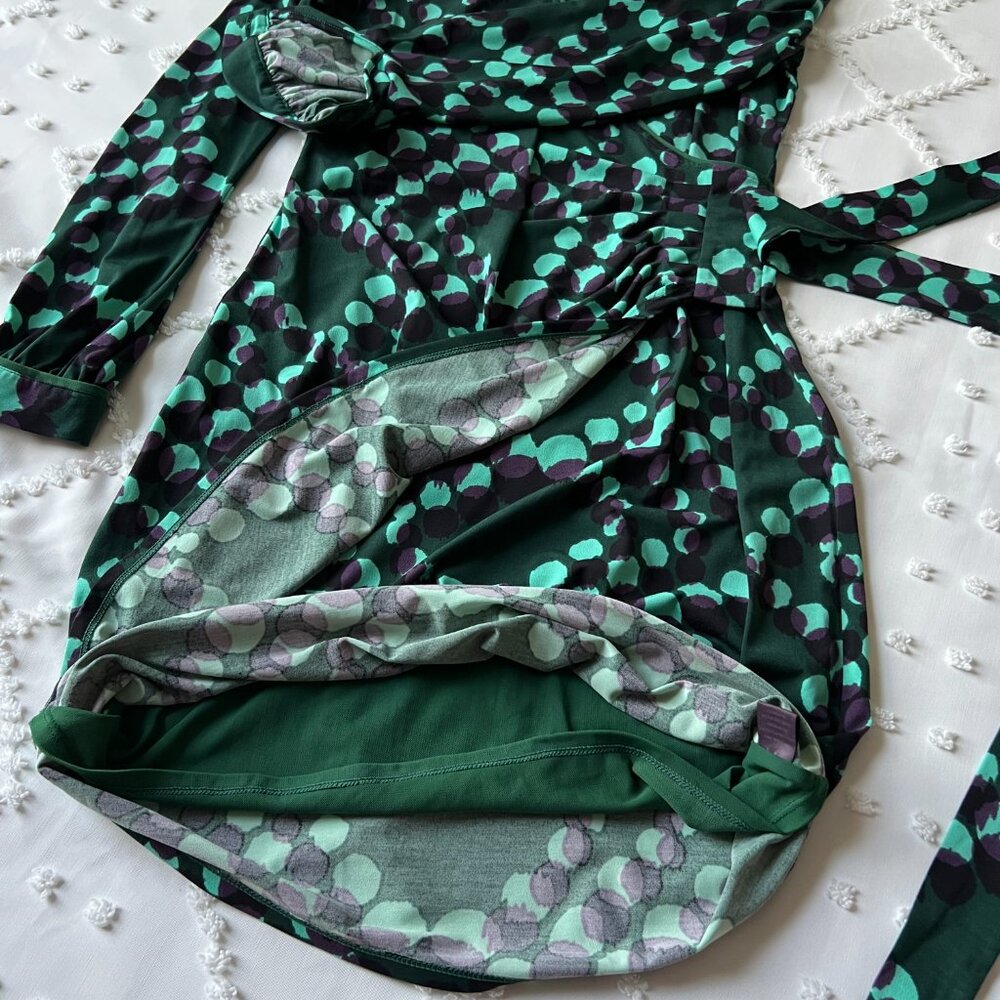 Hale Bob Faux Long-sleeved wrap dress Size Small - Picture 12 of 16